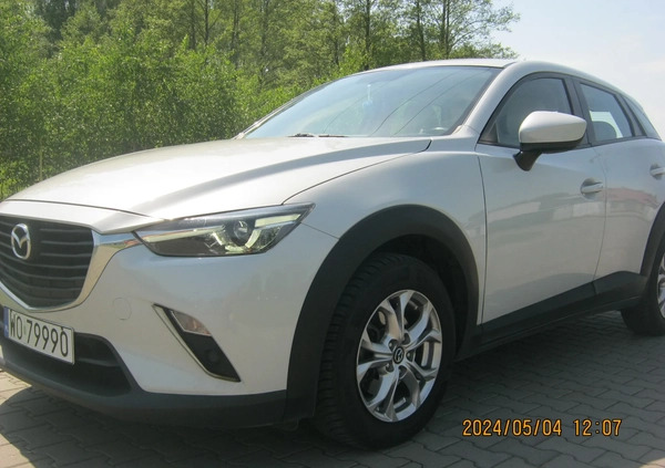 Mazda CX-3 cena 66900 przebieg: 77065, rok produkcji 2017 z Ostrołęka małe 172